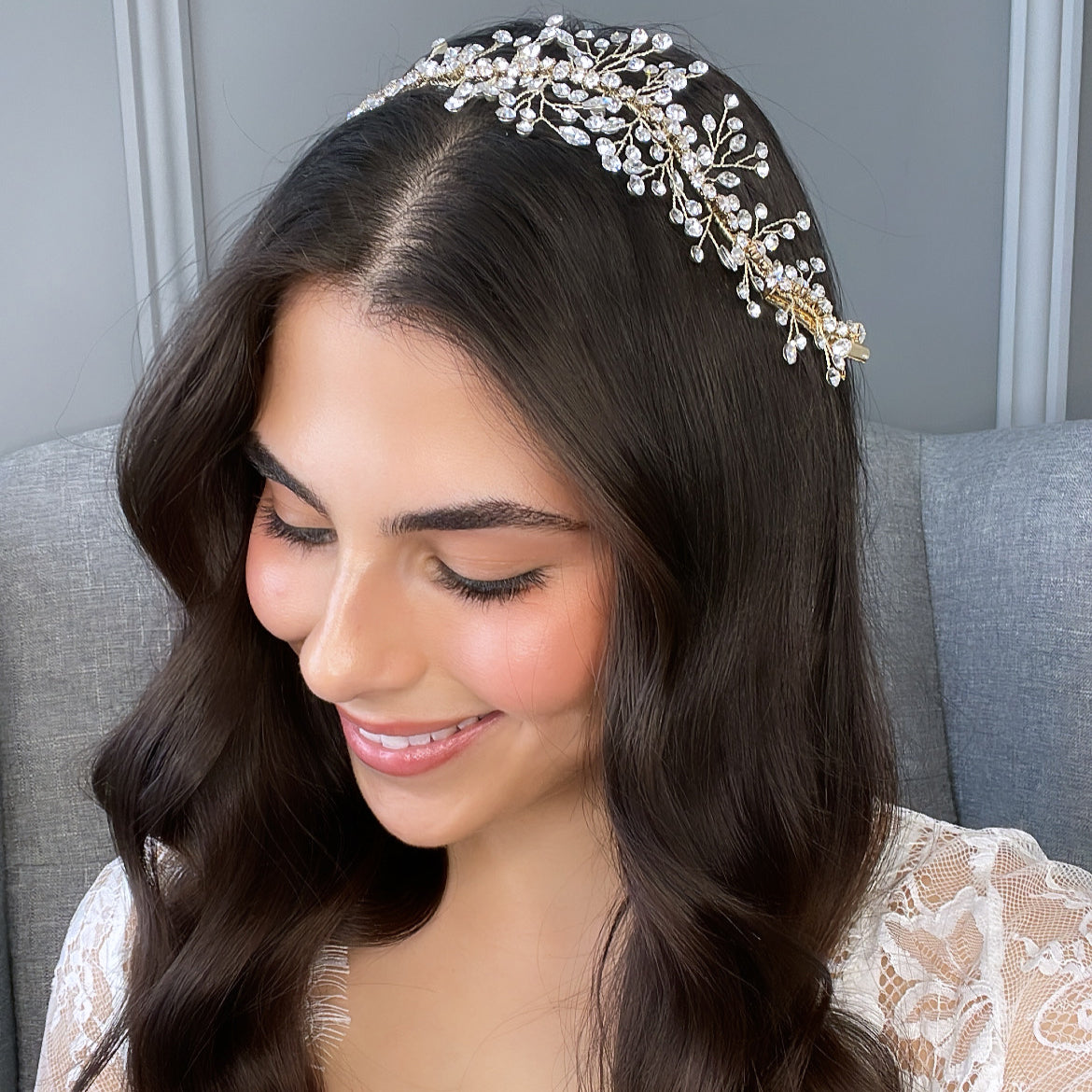 Sharlene Crystal Bridal Hair Vine Hair Accessories - Headpieces