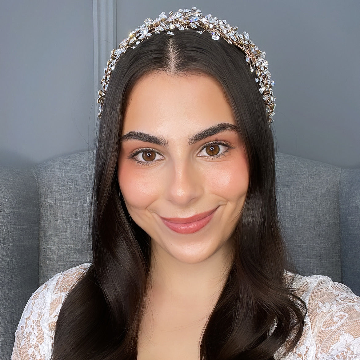 Aalia Crystal Bridal Headpiece Hair Accessories - Headpieces