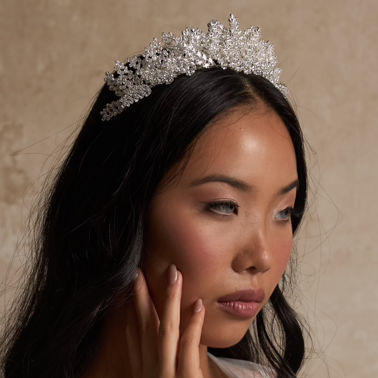 Acilia Crystal Bridal Crown Hair Accessories - Tiara & Crown