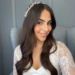 Lanza Bridal Hair Vine (Blush Pink) Hair Accessories - Headpieces    