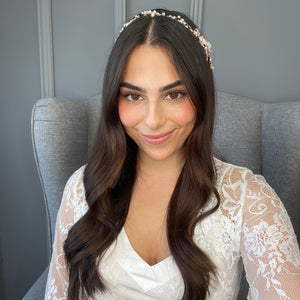 Fae Bridal Hair Vine - Rose Gold Hair Accessories - Headpieces    