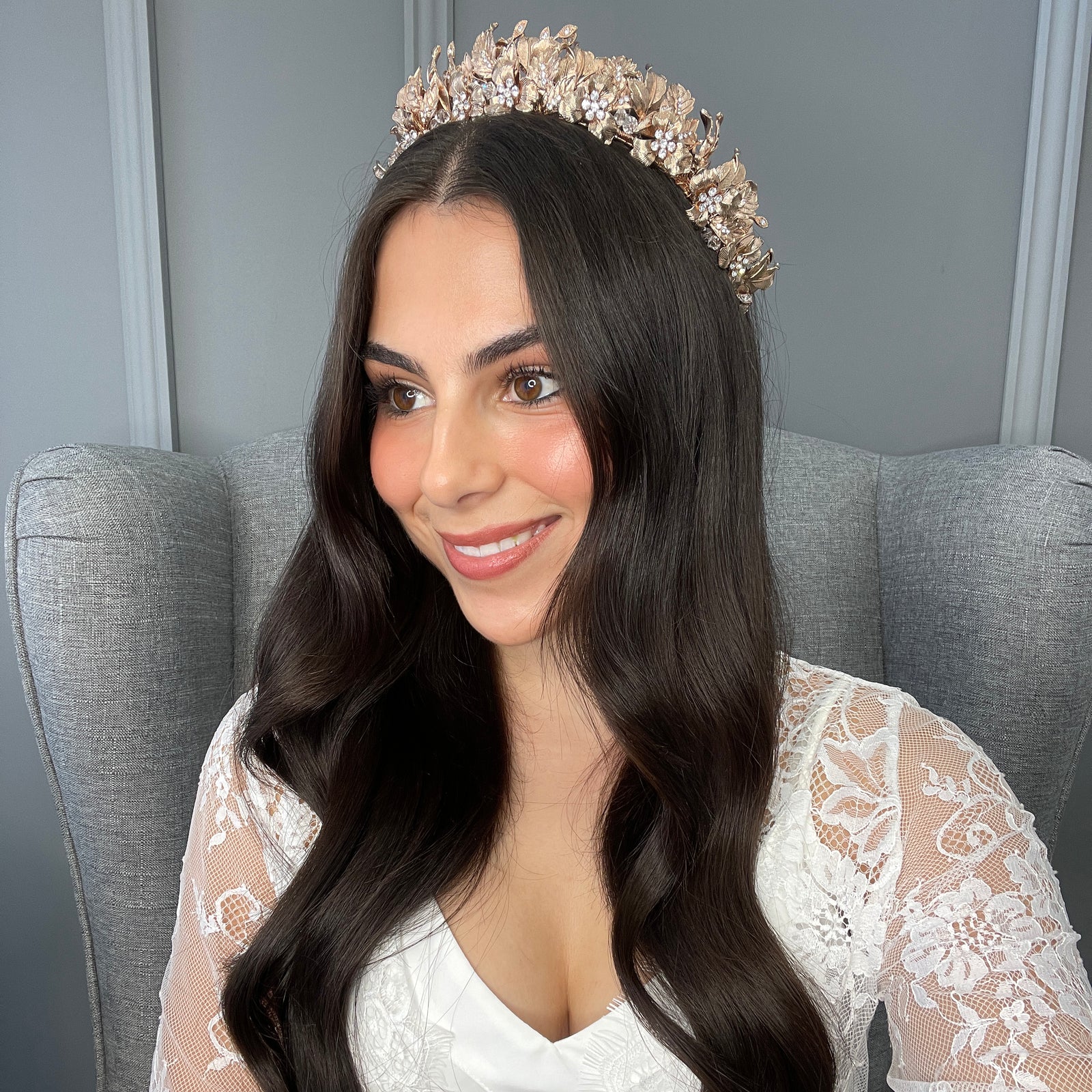 Emmalyn Bridal Crown Hair Accessories - Tiara & Crown