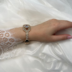 Conrad Bridal Bracelet - Gold Bracelet Wedding    