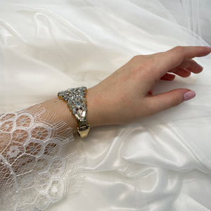 Blois Bridal Bracelet - Gold Bracelet Wedding    