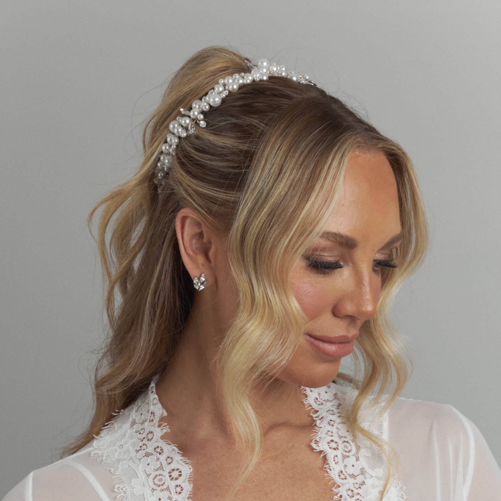 Miller Pearl Bridal Headpiece Hair Accessories - Headpieces