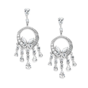 Farfalla Bridal Earrings Earrings - Long Drop    