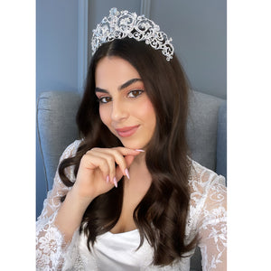 Lardine Bridal Crown Hair Accessories - Tiara & Crown    