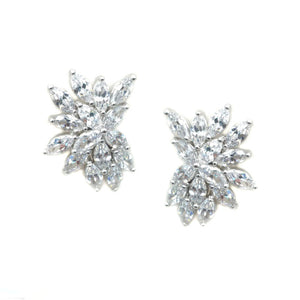 Alivia Bridal Earrings Earrings - Glamour Stud  Silver  