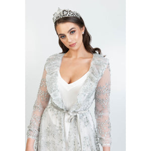 Arlo Bridal Luxury Robe (Silver) Bridal Lingerie - Robe    