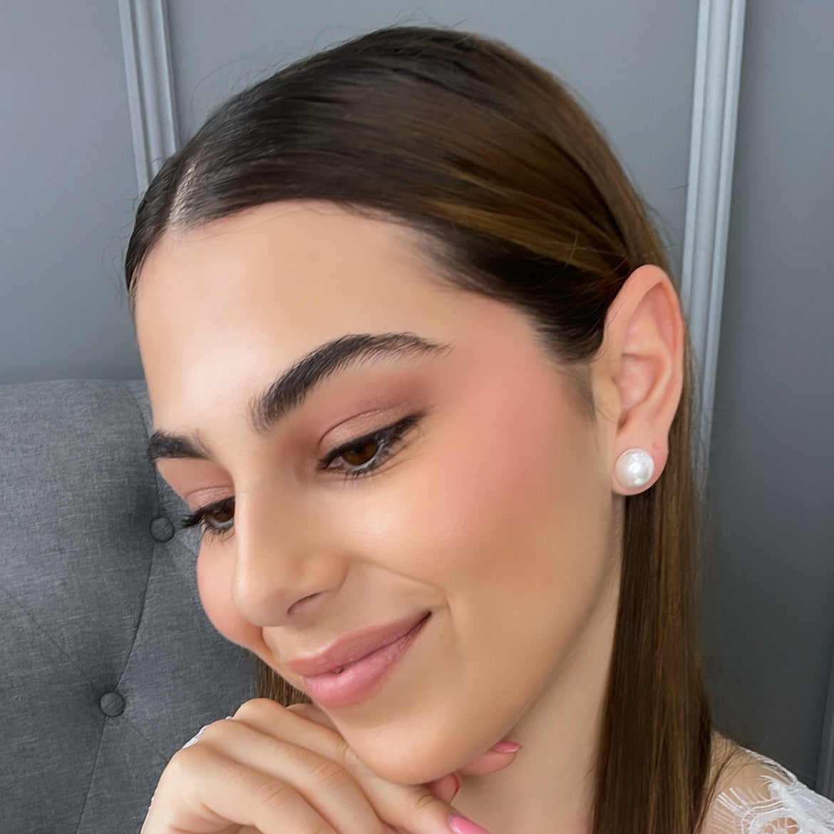 Epona Pearl Bridal Stud Earrings Earrings - Classic Stud