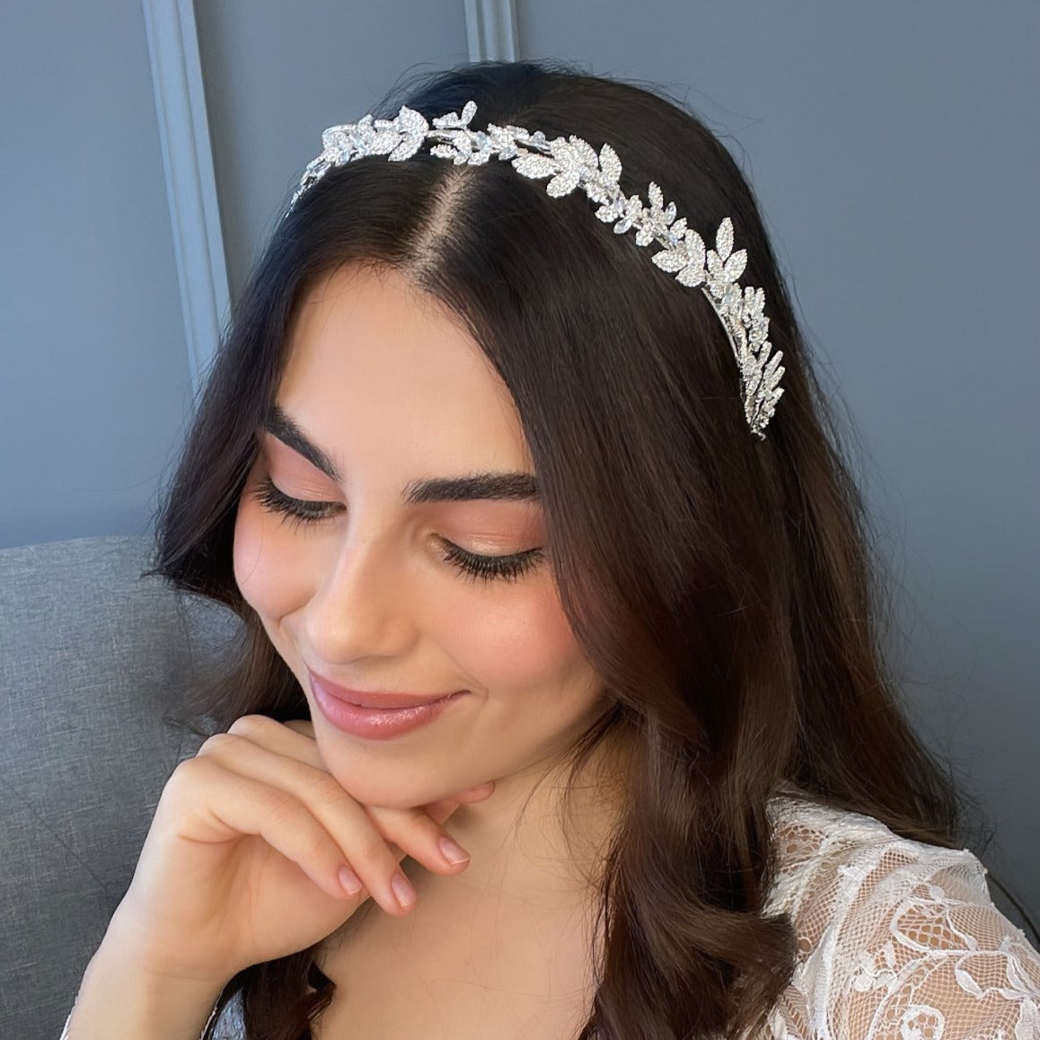 Aija Crystal Bridal Headband Hair Accessories - Headbands,Tiara