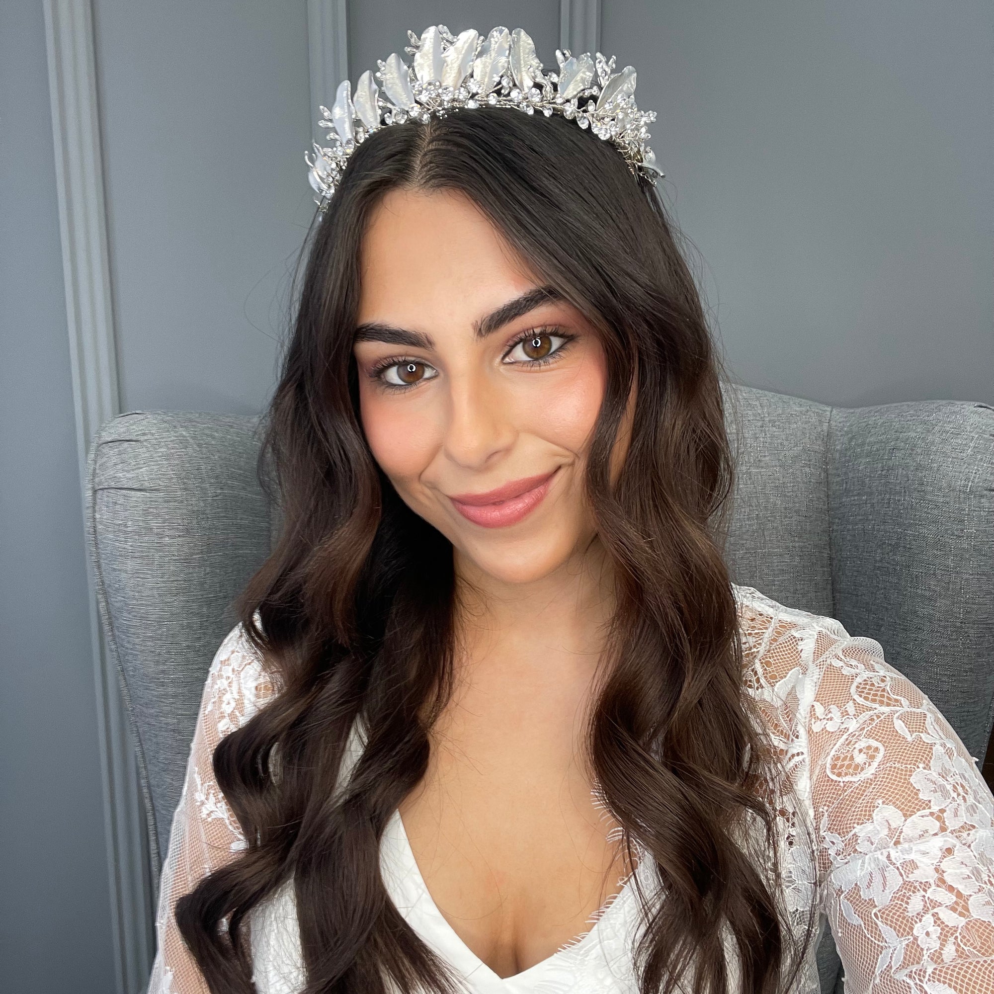 Gabriella Bridal Crown Hair Accessories - Tiara & Crown    