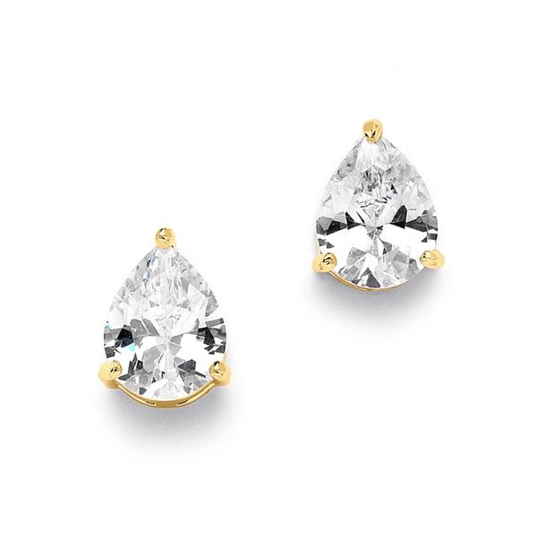 Karla Bridal Earrings Gold Earrings - Classic Stud