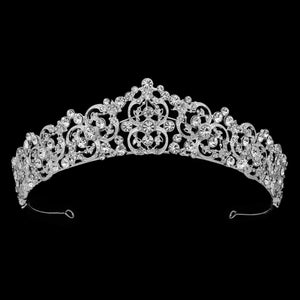 Laia Bridal Crown Hair Accessories - Tiara & Crown  Silver  