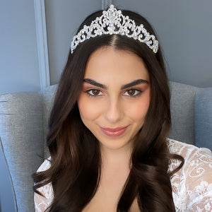 Belle Bridal Crown Hair Accessories - Tiara & Crown    