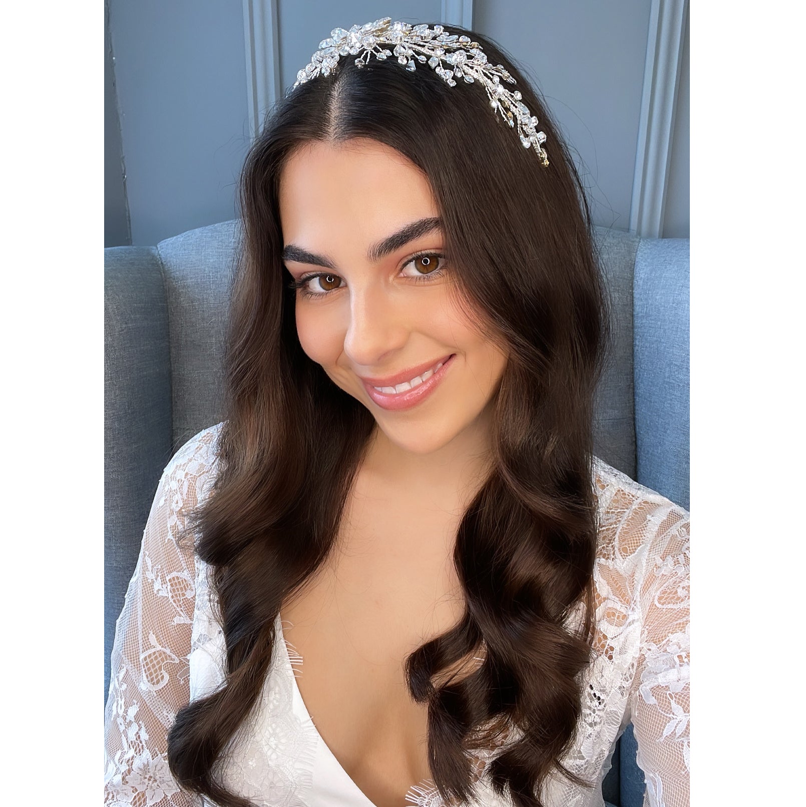 Adesh Crystal Bridal Headpiece Hair Accessories - Headpieces