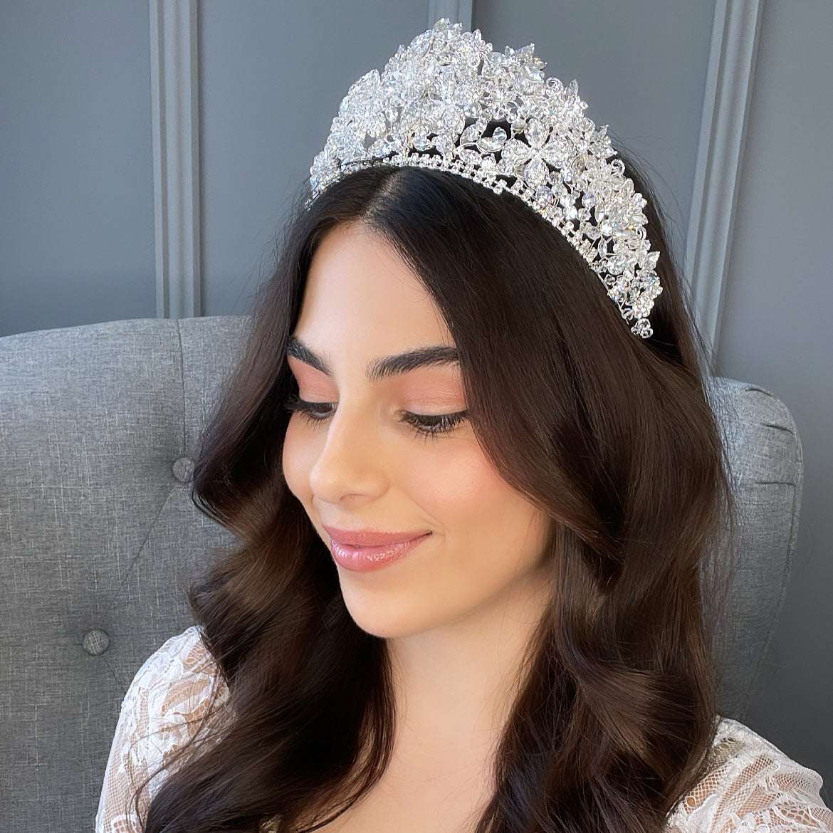 Karmela Crown Hair Accessories - Tiara & Crown    