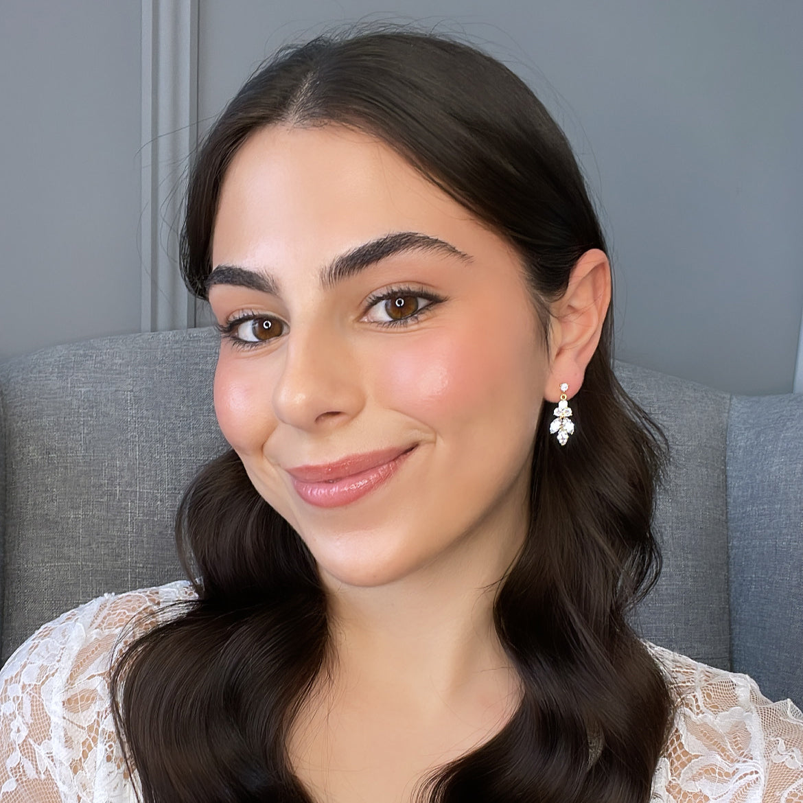 Marli Drop Bridal Earrings Earrings - Classic Short Drop