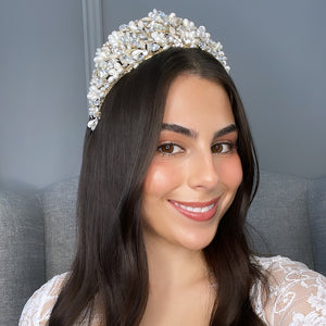 Odile Bridal Crown Hair Accessories - Tiara & Crown    