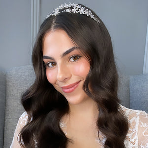 Lizzy Double Bridal Headband Hair Accessories - Headbands,Tiara    