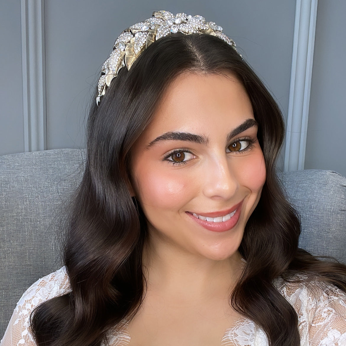 Rozalyn Bridal Headpiece - Gold Hair Accessories - Headpieces    