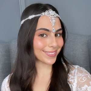 Mara Bridal Halo Hair Accessories - Bohemian Halo, Circlet    