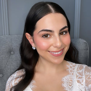 Delilah Bridal Earrings (Champagne Gold) Earrings - Classic Stud    