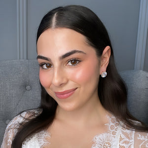Delilah Bridal Earrings (Champagne Gold) Earrings - Classic Stud    