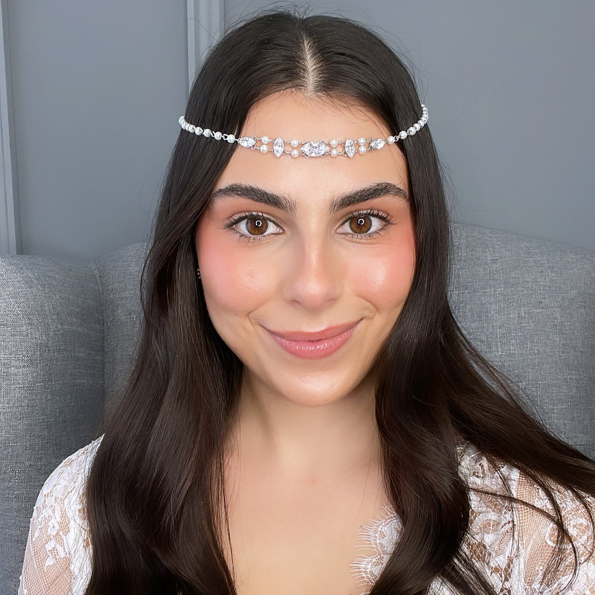 Corey Bridal Halo Hair Accessories - Bohemian Halo, Circlet    