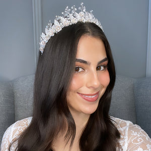 Fiorella Bridal Crown Hair Accessories - Tiara & Crown    