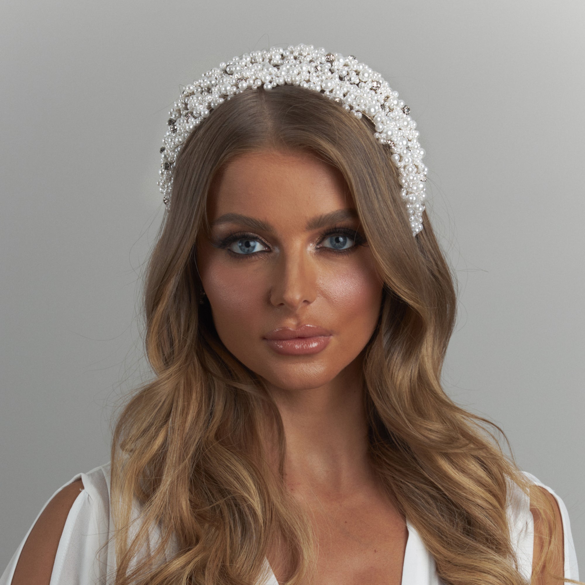 Albina Pearl Bridal Headband Hair Accessories - Headbands,Tiara