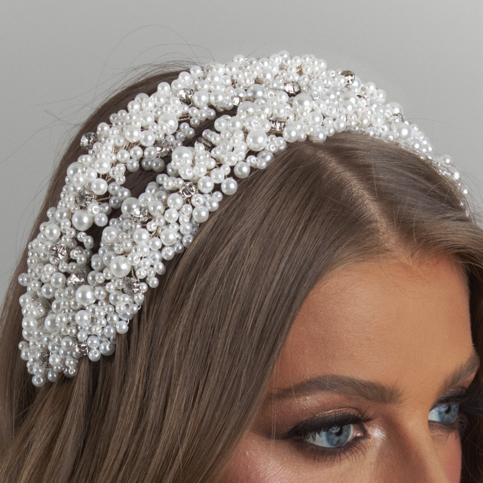 Albina Pearl Bridal Headband Hair Accessories - Headbands,Tiara