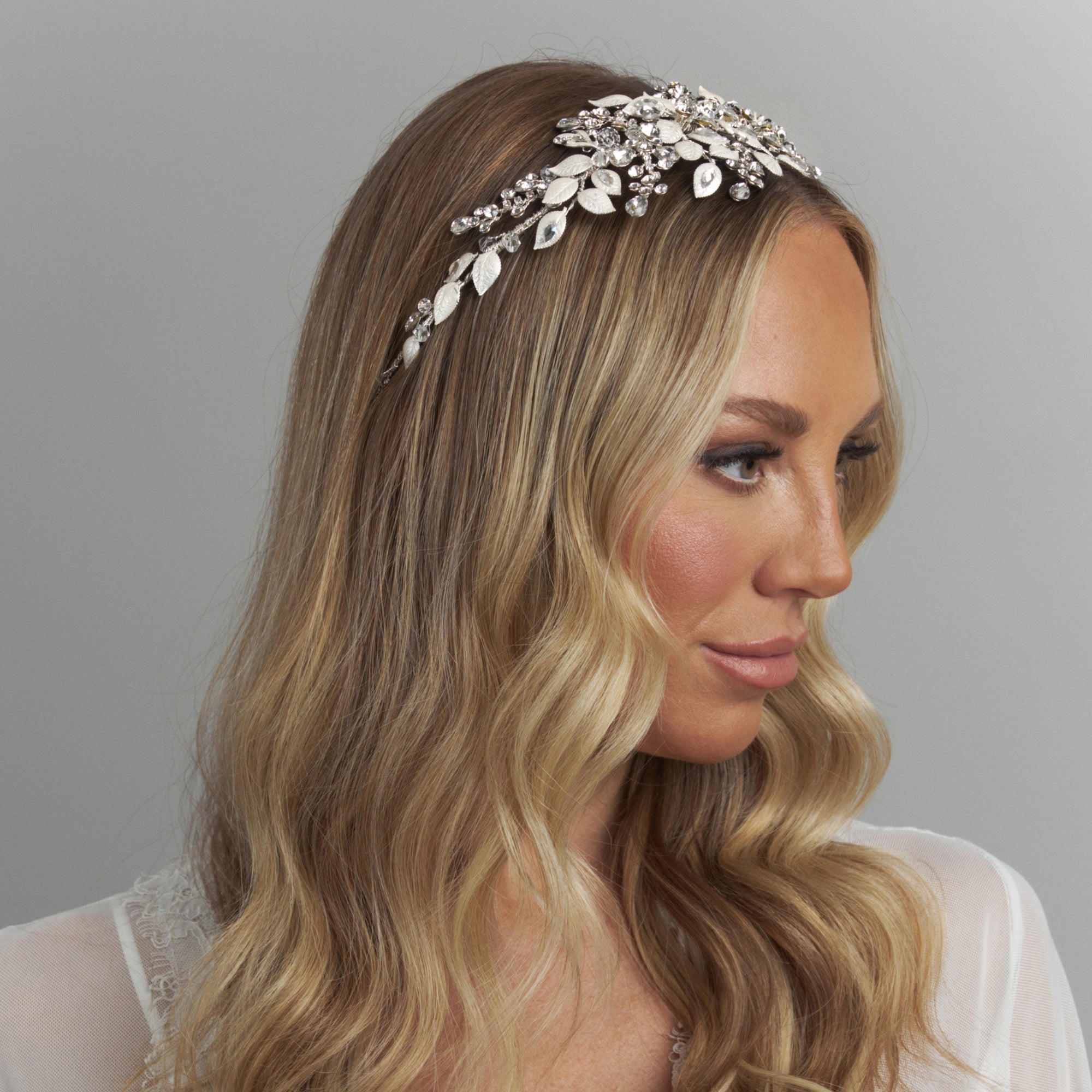 Alilia Crystal Bridal Headpiece Hair Accessories - Headpieces