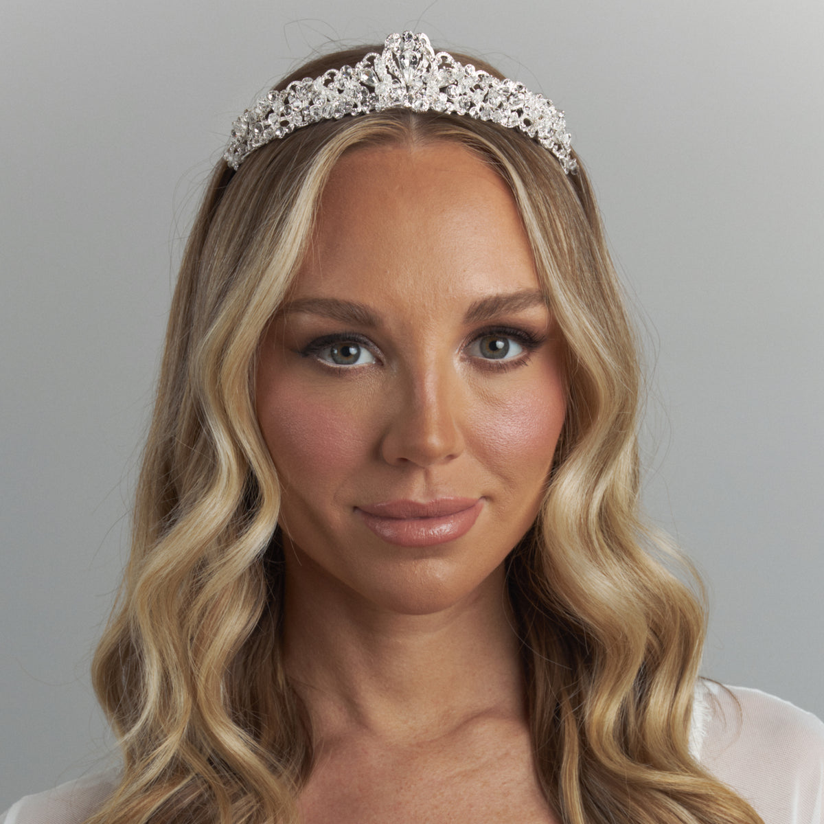 Amalie Crystal Bridal Crown Hair Accessories - Tiara &amp; Crown