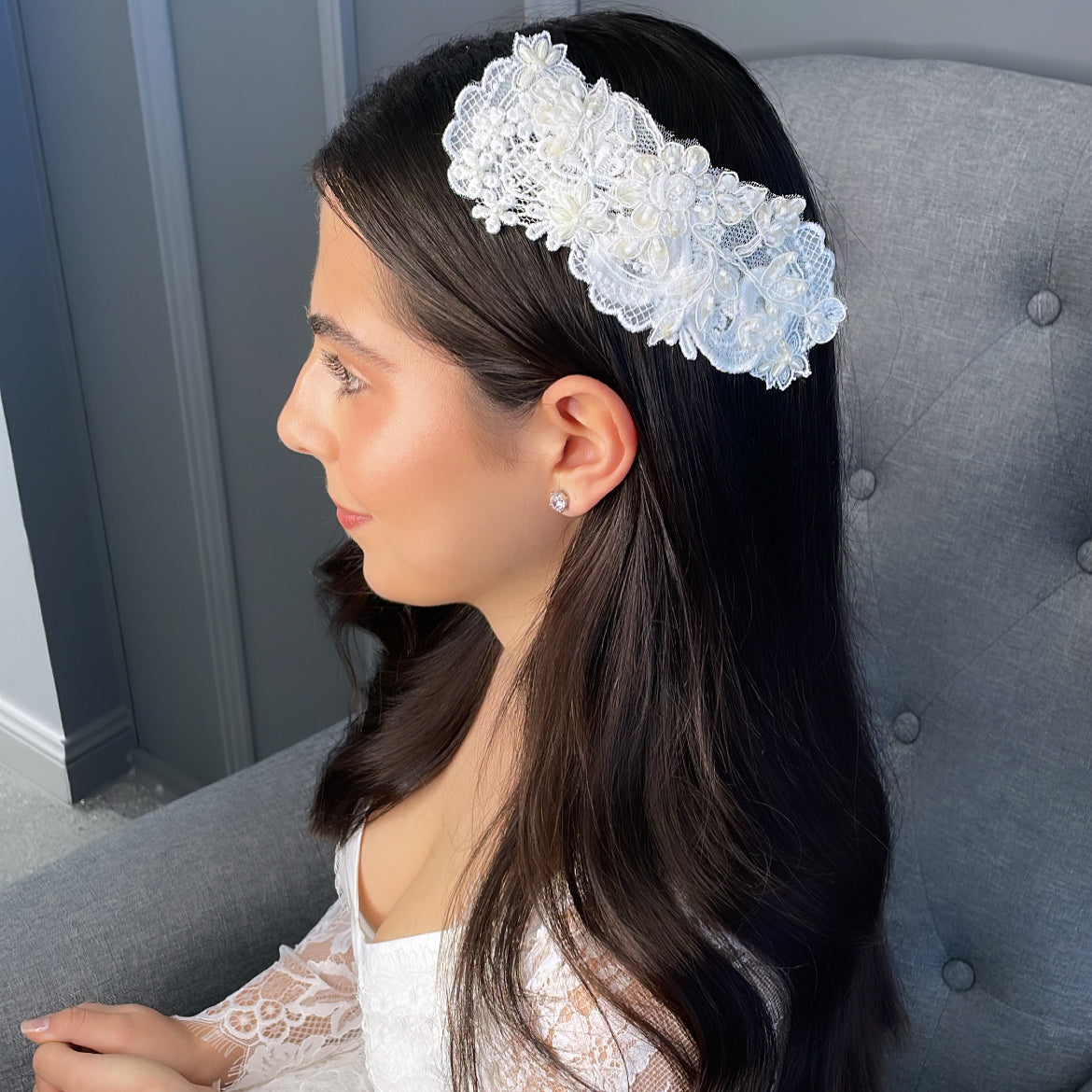 Melania Bridal Headpiece Hair Accessories - Hair Comb    