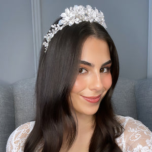 Rhianna Bridal Crown Hair Accessories - Tiara & Crown    