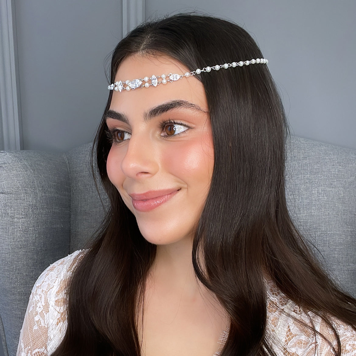 Corey Crystal Bridal Halo Hair Accessories - Bohemian Halo, Circlet