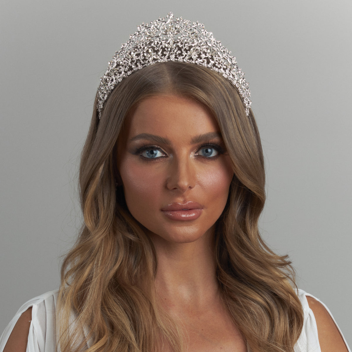 Blessaline Crystal Bridal Crown Hair Accessories - Tiara &amp; Crown