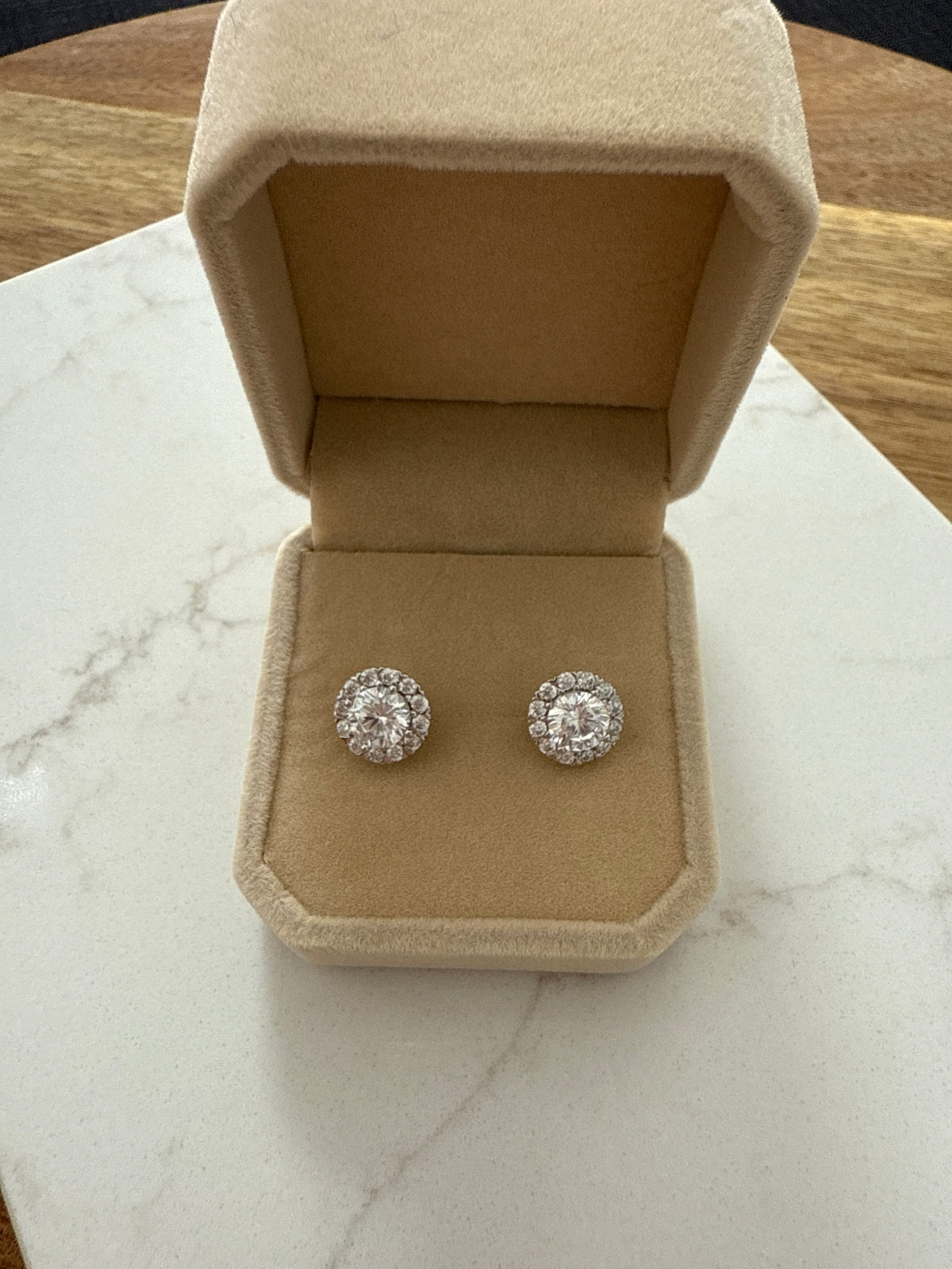 Scarlet Crystal Stud Earrings