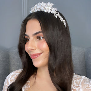 Rhianna Bridal Crown Hair Accessories - Tiara & Crown    