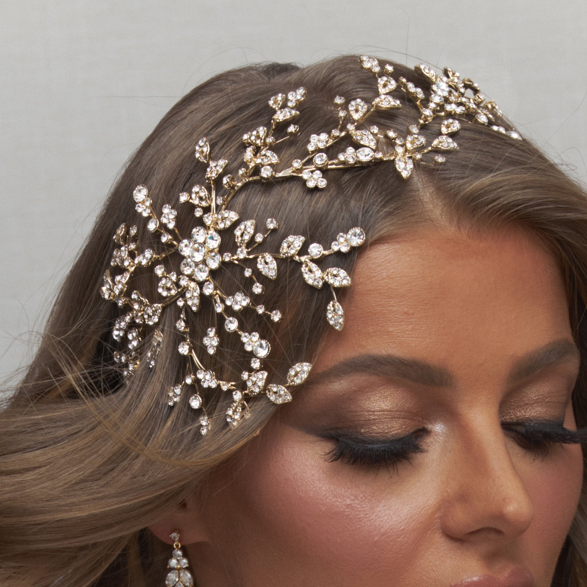 Cally Crystal Bridal Headpiece Hair Accessories - Headpieces