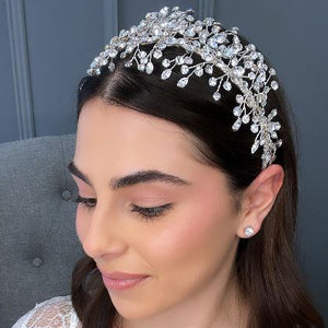 Aalia Bridal Headpiece Hair Accessories - Headpieces  Rhodium  