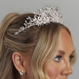 Colette Crystal bridal wedding crown tiara headpiece