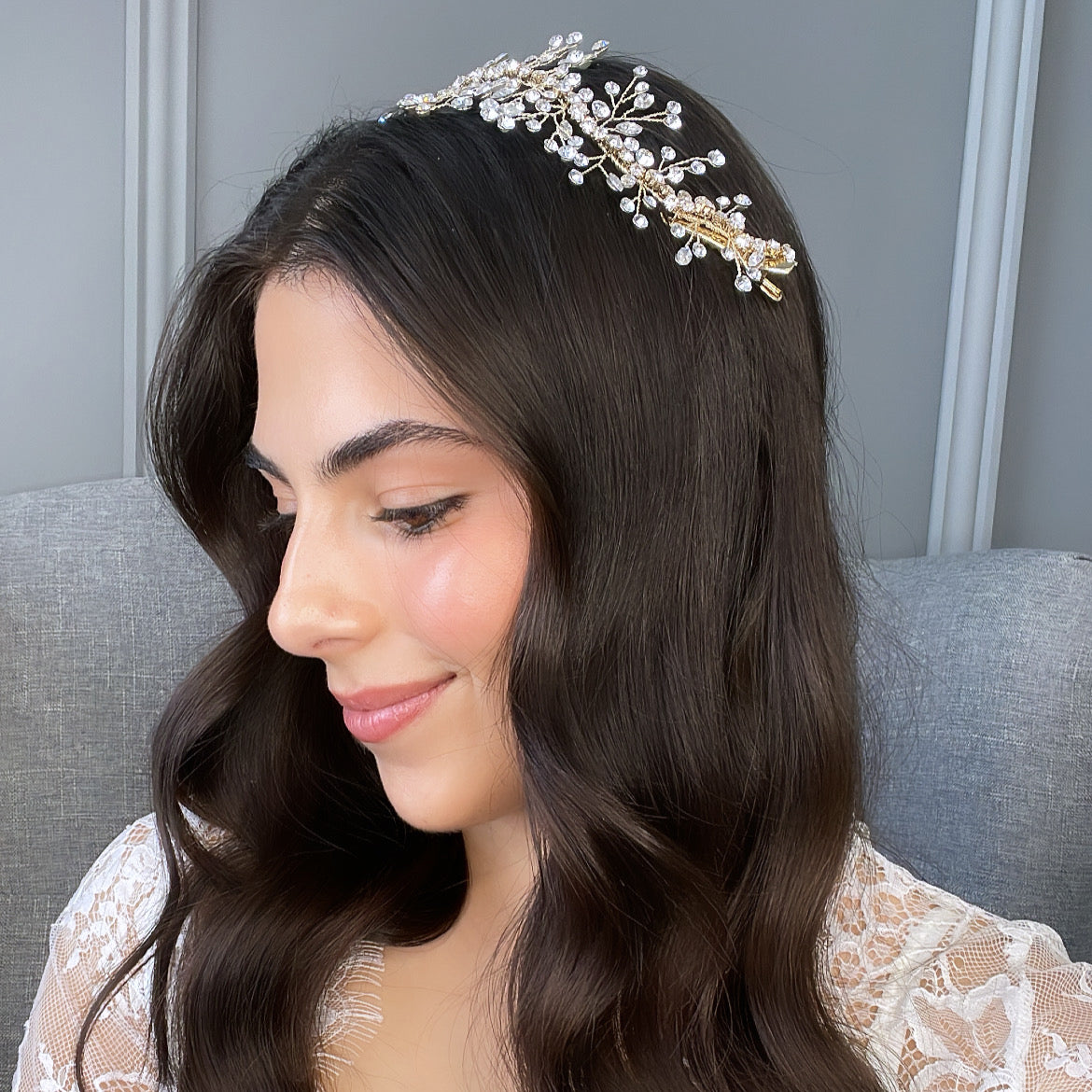 Sharlene Crystal Bridal Hair Vine Hair Accessories - Headpieces