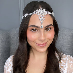 Mara Bridal Halo Hair Accessories - Bohemian Halo, Circlet    