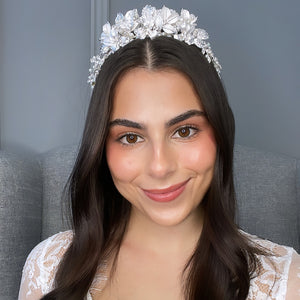 Rhianna Bridal Crown Hair Accessories - Tiara & Crown    