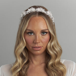 Dani bridal wedding headband headpiece Crystal pearl