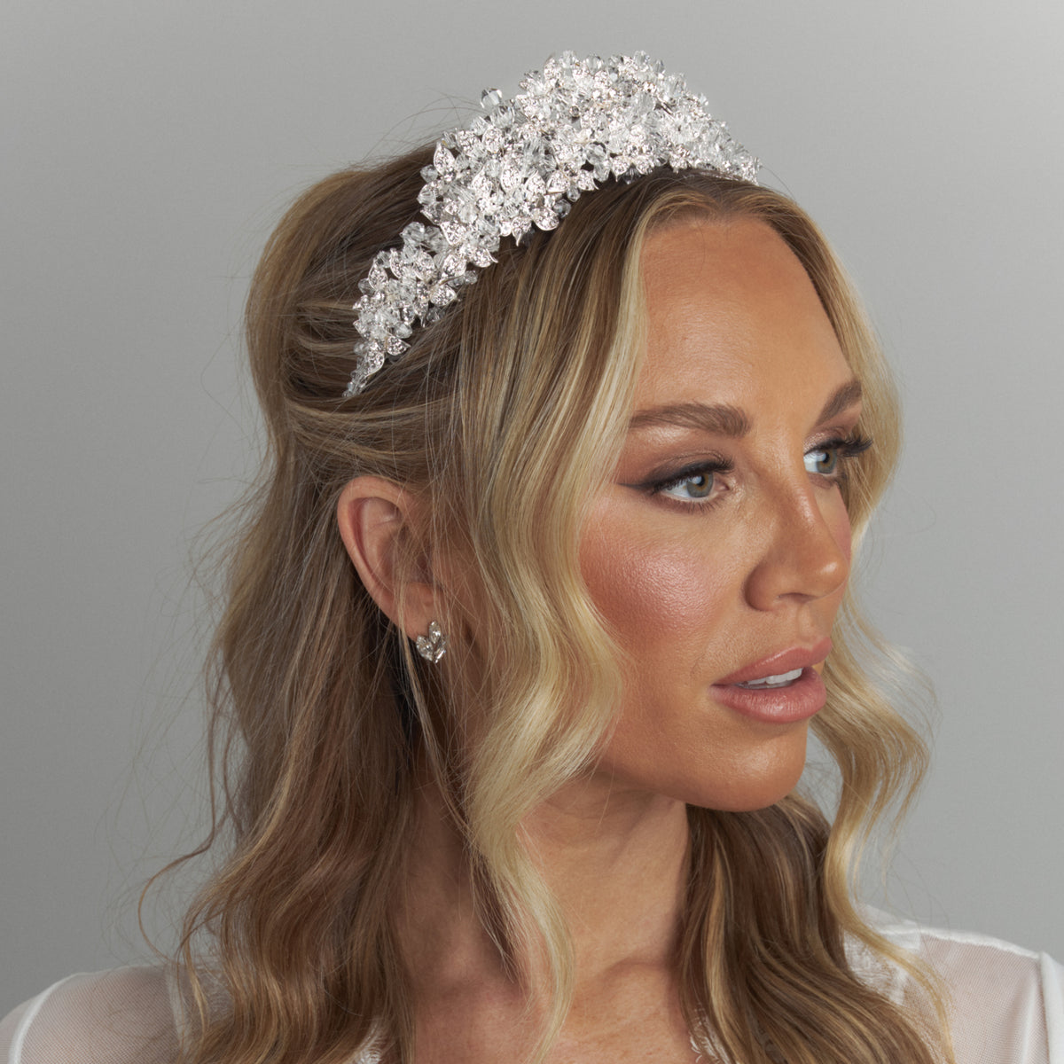 Dani Crystal Bridal Crown Hair Accessories - Tiara &amp; Crown