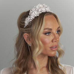 Dani Bridal wedding crown tiara headpiece crystal