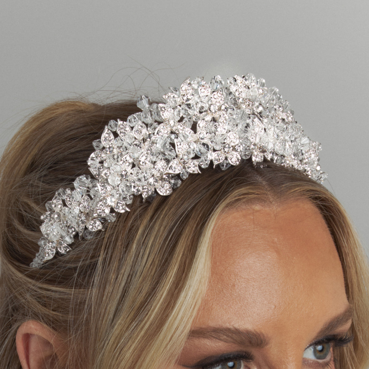 Bridal Tiara, Silver Tiara, Crystal Bridal Crown, Wedding Tiara, Wedding Hair Accessory, Wedding Headpiece, Bridal Hairpiece, Crystals ! 2024